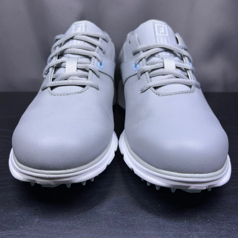FootJoy Pro SL Golf Shoes Women's 8.5 Grey/Silver/Blue Spikeless Leather 98118